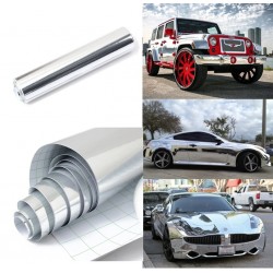 Silver chrome vinyl car sticker - mirror effect - 20 * 152cmStickers