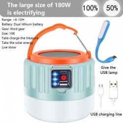 Camping / tent light - portable - solar - LED - super bright outdoor lamp - with remote control - waterproofSolar lighting