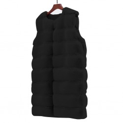 Elegant sleeveless coat - fur vestJackets
