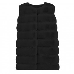 Elegant sleeveless coat - fur vestJackets