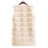 Elegant sleeveless coat - fur vestJackets