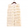 Elegant sleeveless coat - fur vestJackets