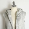 Warm winter fur coat - hooded vestJackets