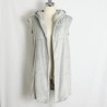 Warm winter fur coat - hooded vestJackets