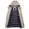 Long hooded jacket - windbreaker - with zipper / buttonsJackets
