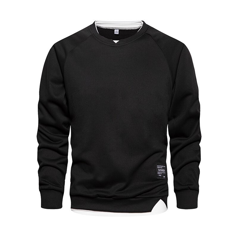 Classic sweatshirt - o-neck pullover - fake two piecesHoodies & Sweatshirt