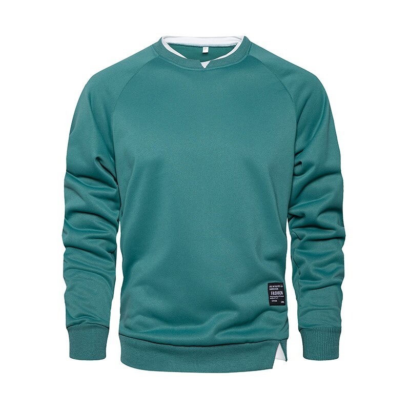 Classic sweatshirt - o-neck pullover - fake two piecesHoodies & Sweatshirt