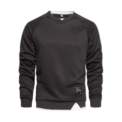 Classic sweatshirt - o-neck pullover - fake two piecesHoodies & Sweatshirt