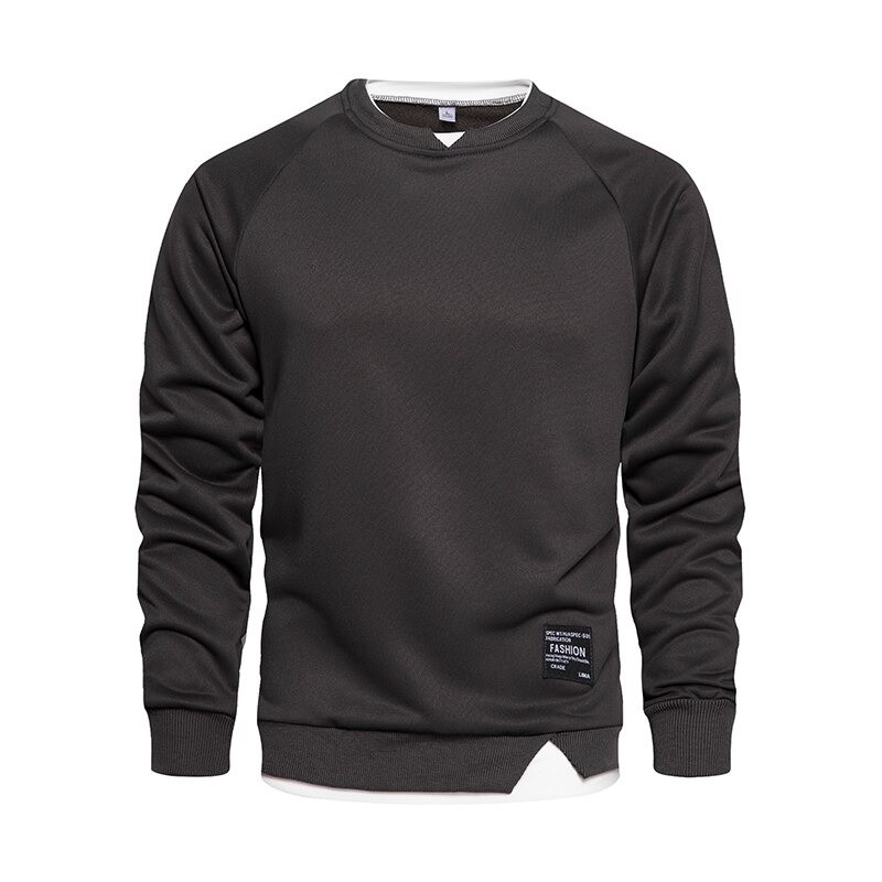 Classic sweatshirt - o-neck pullover - fake two piecesHoodies & Sweatshirt