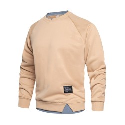 Classic sweatshirt - o-neck pullover - fake two piecesHoodies & Sweatshirt