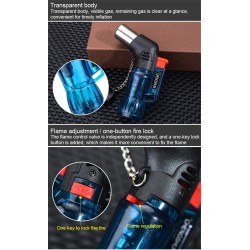 Mini butane lighter - jet flame - windproof - with capLighters