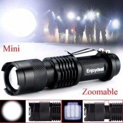 Mini flashlight - super bright - adjustable zoom focus - 2000Lm - CREE Q5 - LEDTorches