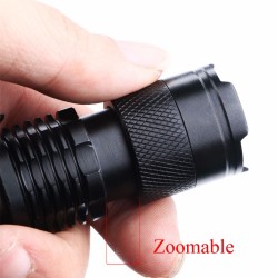 Mini flashlight - super bright - adjustable zoom focus - 2000Lm - CREE Q5 - LEDTorches