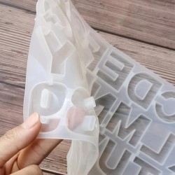 Alphabet / numbers silicone mold - crystal resin - art makingEducational