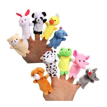 Fingers puppets - animals shape - plush kids dolls - 10 piecesBaby & Kids