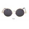 Round metal sunglasses - steampunk / gothic style - UV400 - unisexSunglasses