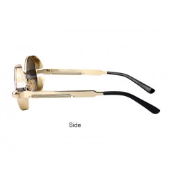 Round metal sunglasses - steampunk / gothic style - UV400 - unisexSunglasses
