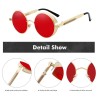 Round metal sunglasses - steampunk / gothic style - UV400 - unisexSunglasses