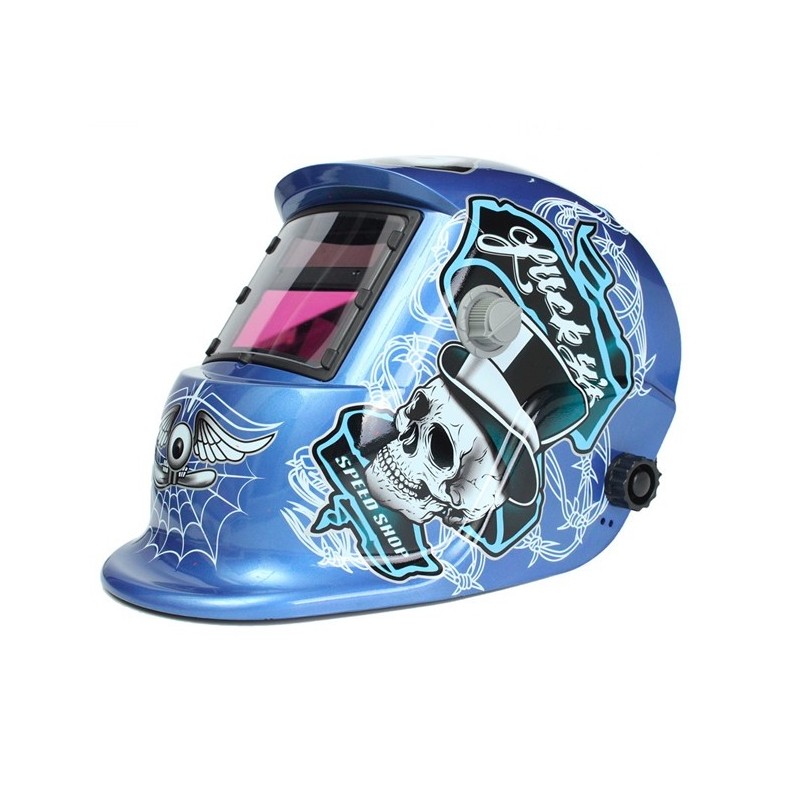 Auto darkening welding helmet - Solar - MIG - MMA - Lucky Speed GhostHelmets