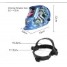 Auto darkening welding helmet - Solar - MIG - MMA - Lucky Speed GhostHelmets