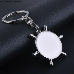 Wheel rudder - compass - keychainKeyrings