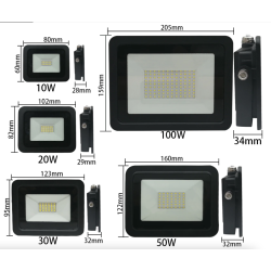 LED floodlight - outdoor reflector - ultra thin - waterproof - 220V / 110V - 10W - 20W - 30W - 50W - 100WFloodlights