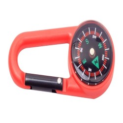 Plastic pocket compass - hook keyringKeyrings