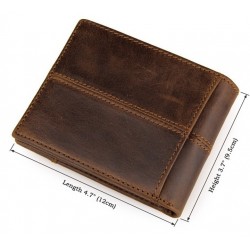 Elegant men's wallet - genuine cow leatherWallets
