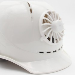 Solar powered safety helmet - with fan - construction / hard work - work safetySafety & protection