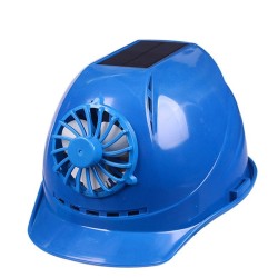 Solar powered safety helmet - with fan - construction / hard work - work safetySafety & protection
