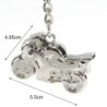 Silver motorcycle shape keychainKeyrings