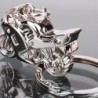 Silver motorcycle shape keychainKeyrings