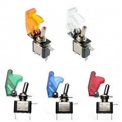 12V 20A - LED SPST toggle rocker switch - with coverSwitches