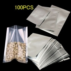 Aluminum silver seal food bags - vacuum - 100 piecesKitchen