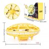 Mini UFO drone - hand sensing infrared - flying electric toyDrones