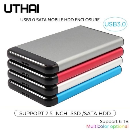 UTHAI T44 - USB 3.0 HDD enclosure - for 2.5 Inch SSD SATA - support 6 TBSSD hard drives