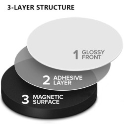 N35 - black neodymium magnet - round disc - 8 mm * 4 mmN35