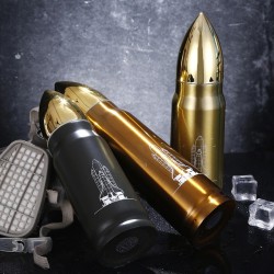 Insulated vacuum flask - drinking bottle - rocket / space shuttle - stainless steelThermos bottles