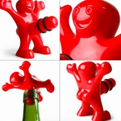 Bottle stopper - stopper - funny red manBar supply