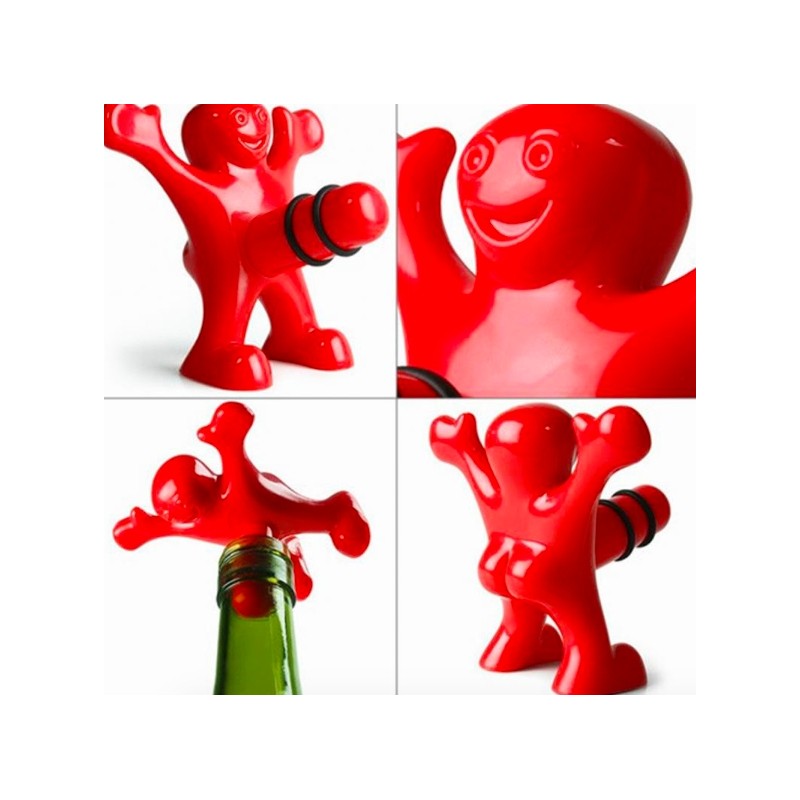 Bottle stopper - stopper - funny red manBar supply