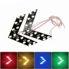 LED mirror turning signal lights - 14 LEDS - arrow shape - 2 piecesTurning lights