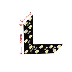LED mirror turning signal lights - 14 LEDS - arrow shape - 2 piecesTurning lights
