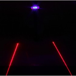 Bicycle laser light - rear LED lamp - waterproofLights