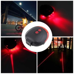 Bicycle laser light - rear LED lamp - waterproofLights
