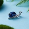 Blue crystal snail - broochBrooches