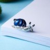 Blue crystal snail - broochBrooches