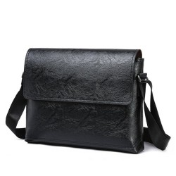 Elegant shoulder bag - leather - wideBags