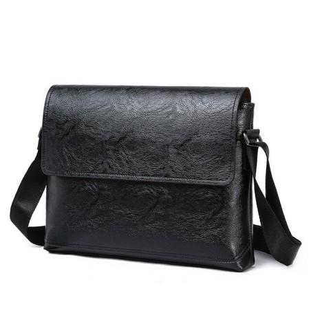 Elegant shoulder bag - leather - wideBags