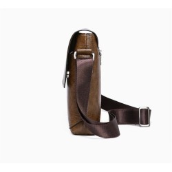 Elegant shoulder bag - leather - wideBags