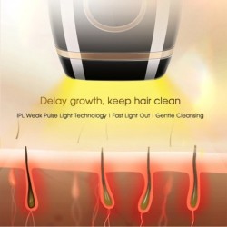 Laser epilator - permanent hair removal - 900,000 flashes - 5 levels - IPL - LCDHair removal